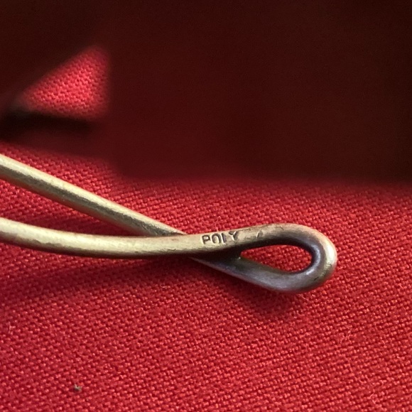 Gold tone and silver tone Christophe Poly Metallic Cuff Bracelet - Picture 6 of 6